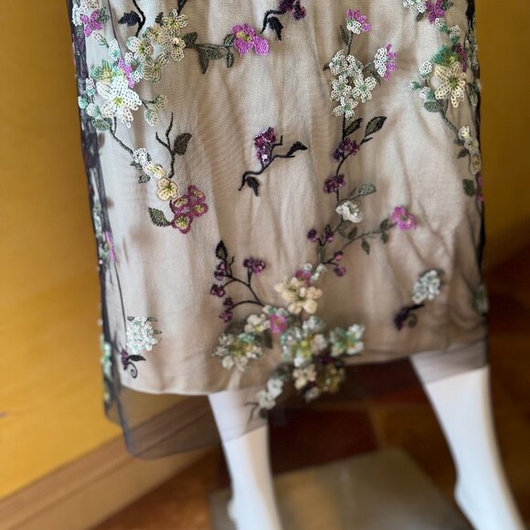 Vince Begonia Floral Sequin Skirt Rare Sample – Retail $525 – Size 8 (U.S.) - Picture 12 of 16